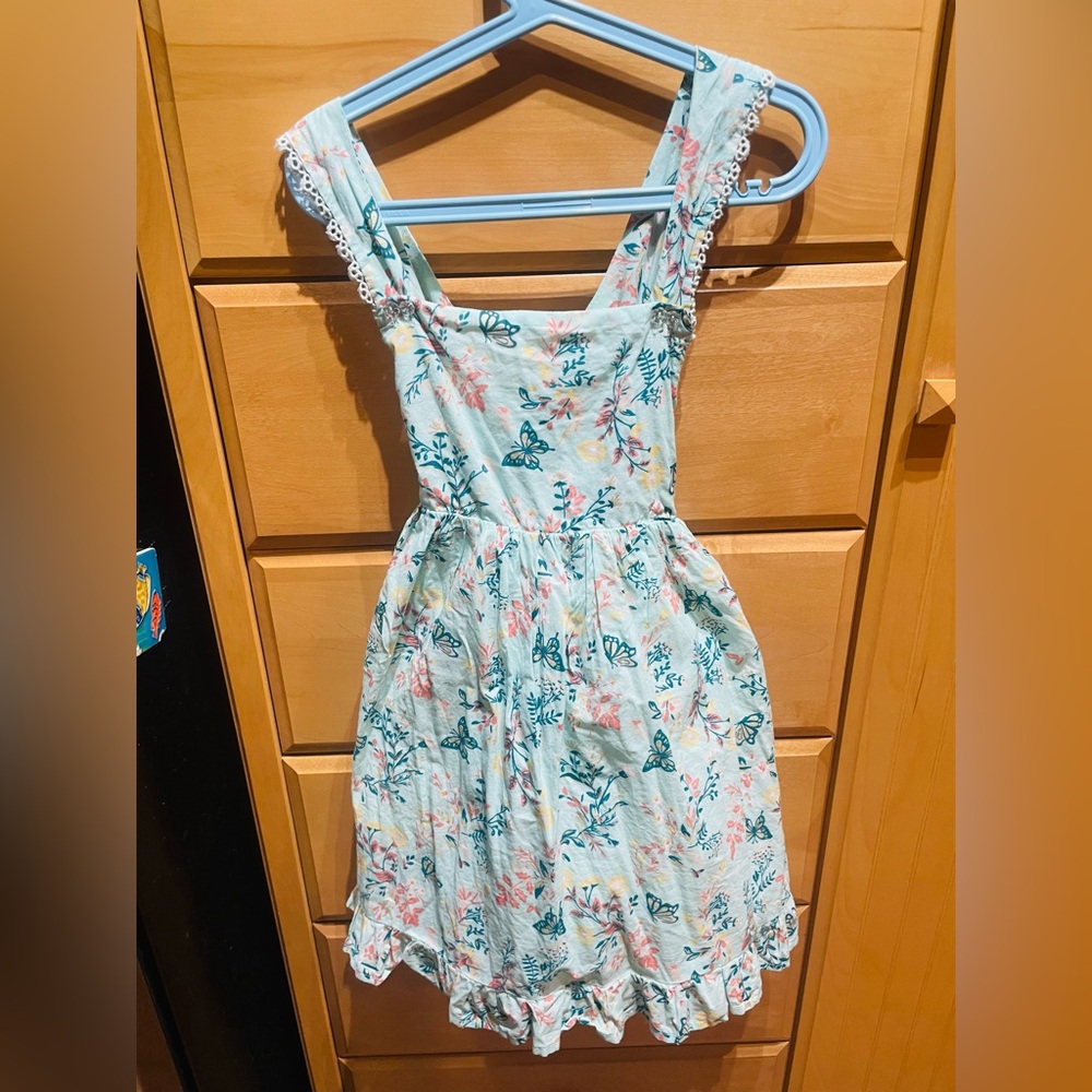 Worn Marshall Floral Kids Dress - Blue and Pink